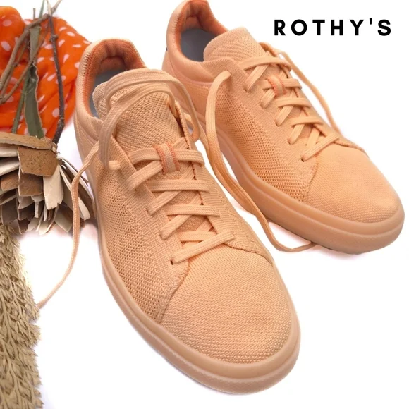 Rothy's Peach Sneakers Womens 9.5m - Picture 1 of 9